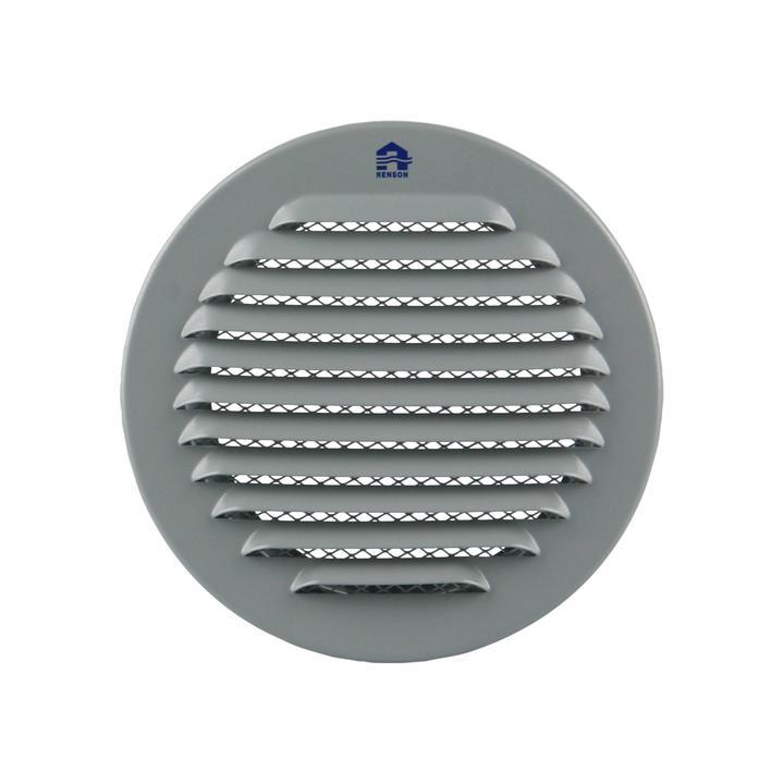 Grille de ventilation ronde 435R 100mm aluminium gris - RENSON - 17471 - 585695_0