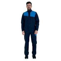 Lafont - Combinaison de travail mixte BRAKE Bleu Marine / Bleu Azur Taille XL - XL bleu 3609705717533_0