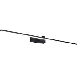 Papuq Applique murale LED 16 W 1600 lm, lumière chaude, noir mat, 80 cm, idéale pour tableaux et miroirs. - noir 8436613830970_0