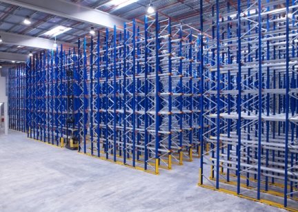 Rack accumulation - Solution optimale pour le stockage de produits homogènes à faible rotation - Drive-in et drive-through_0