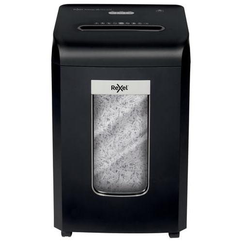 Rexel destructeur promax qs rsx1538 détruit 15 feuilles,coupe croisée,sécurité p4,corbeille 38l 2104587eu_0