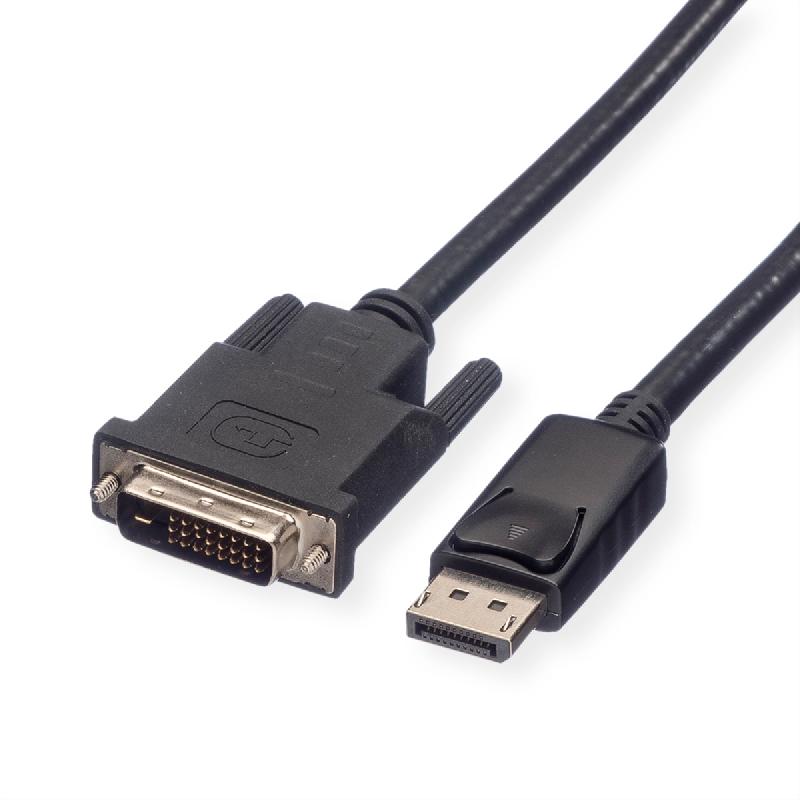 Roline câble displayport dp m - dvi m, lsoh, noir, 1,5 m_0