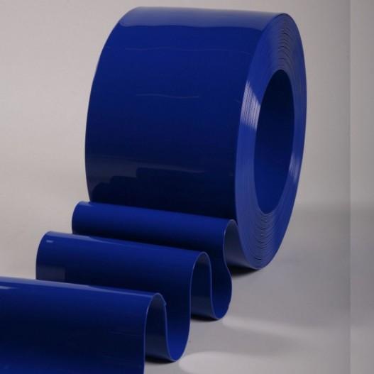 Rouleau 50m lanière pvc standard bleu opaque 200mm x 2mm_0