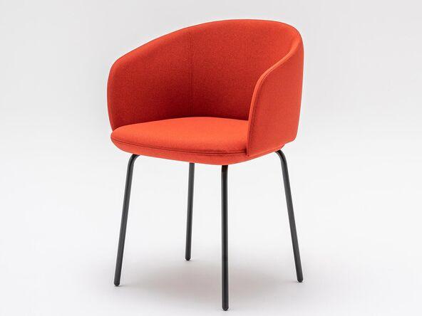 Chaise polyvalente Grace MDD avec revêtment tissu et mousse d'assise confort_0