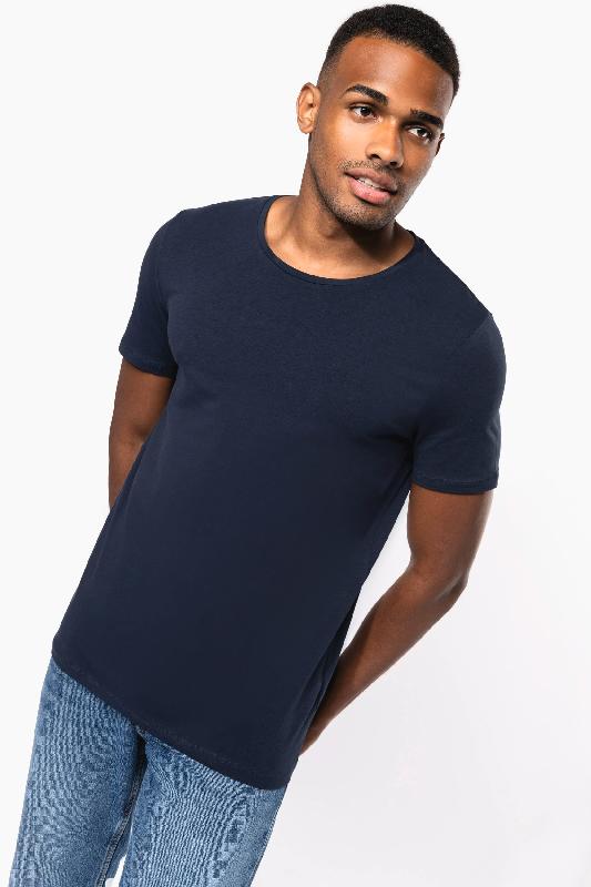 T-shirt col rond manches courtes homme - Réf: K3012 - Coupe moderne et près du corps - Marque Kariban_0