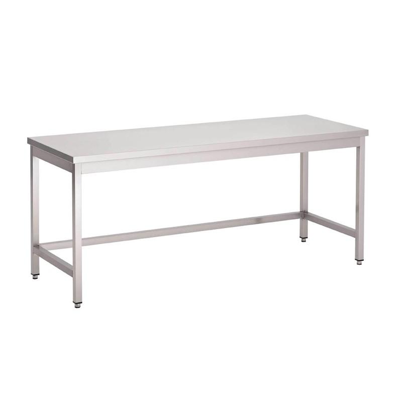 Table inox sans étagère basse 700 x 700 x 850mm - GN106_0