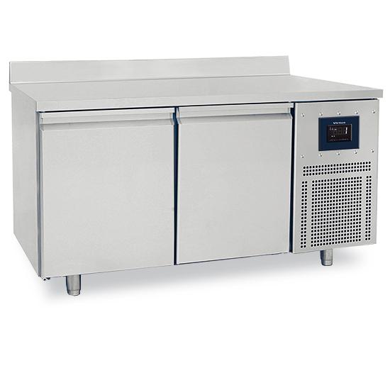 Table réfrigérée pâtisserie 2 portes 600x400 mm plan en inox avec dosseret -2°/+8°c wifi - 1550x800x850 mm - BNZ0001/FNPI_0