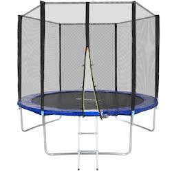 Tectake Trampoline modèle B  noir/bleu - 403518 - noir acier 403518_0