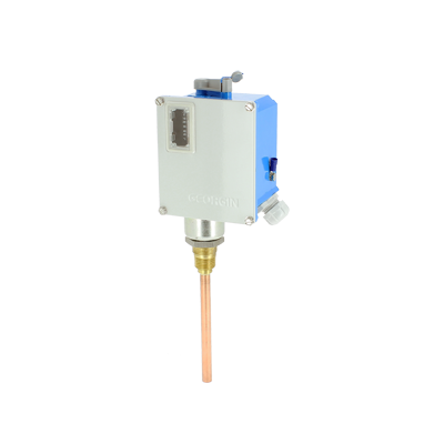Thermostat industriel compact - Série F - Sonde à distance ou prise directe - Température -90..+380°C - Boîtier Zamak ou polyester_0