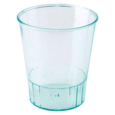 VERRE 60 ML D.4.8X5.6 CM PS VERT D'EAU (VENDU PAR 500)