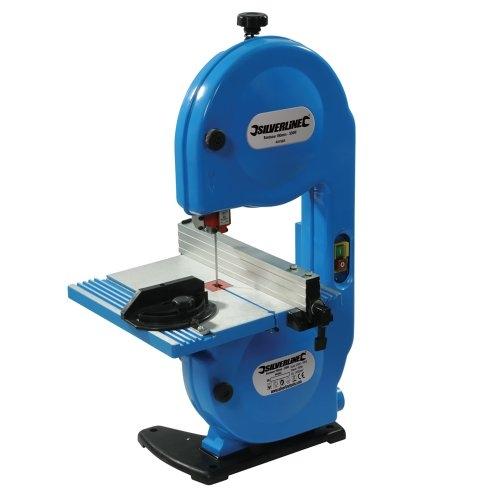 Silverline 441563 - Scie à ruban 190 mm 350 W - Table inclinable 45° et moteur à induction_0