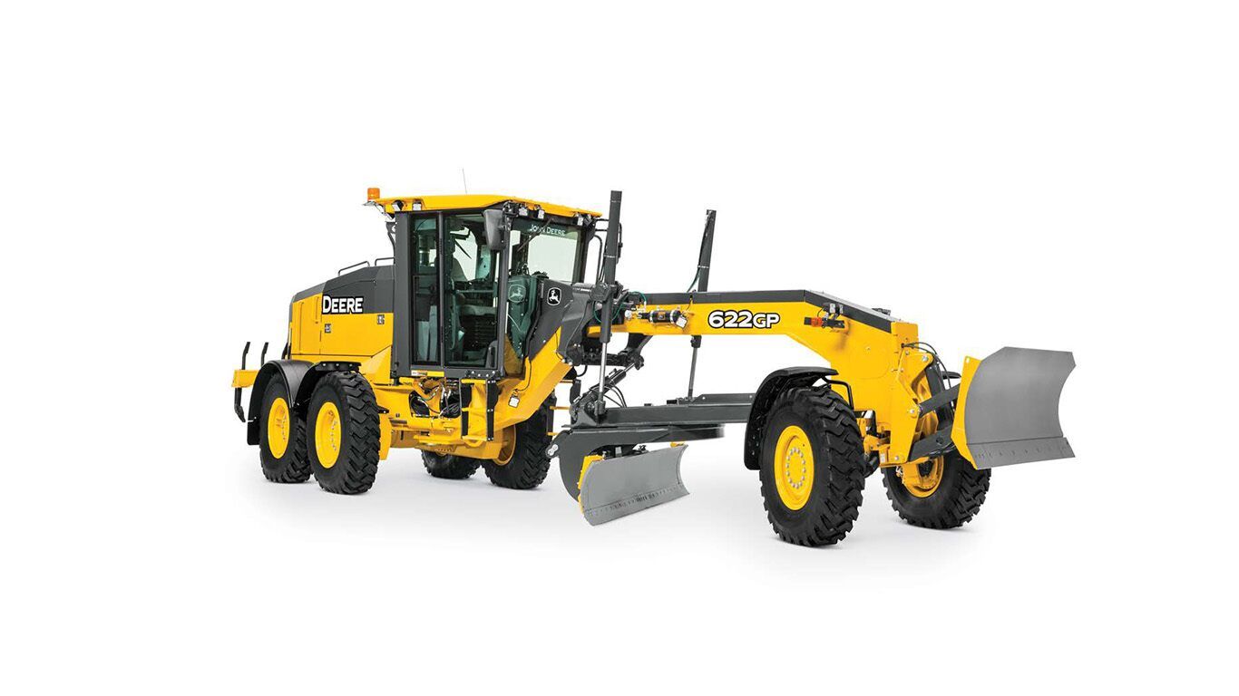 Niveleuse automotrice John Deere 622GP - 169 kW (227 ch) - Performance et capacité maximale_0