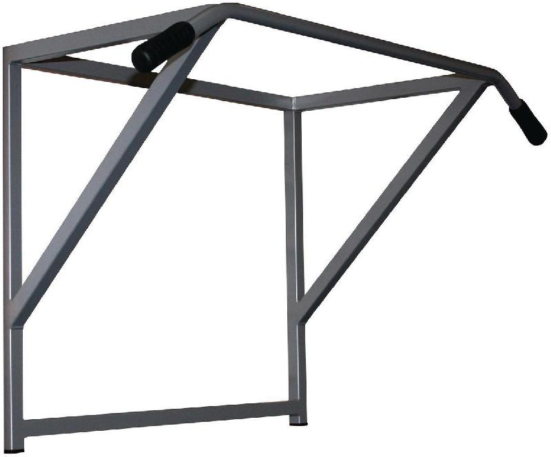 HOMCOM Barre De Traction Murale Réglable 53-63 Cm – Multi-Exercices Musculation Maison