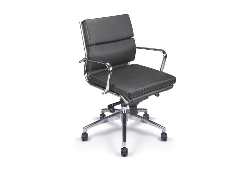 Chaise de direction cuir noir E-Lite_0