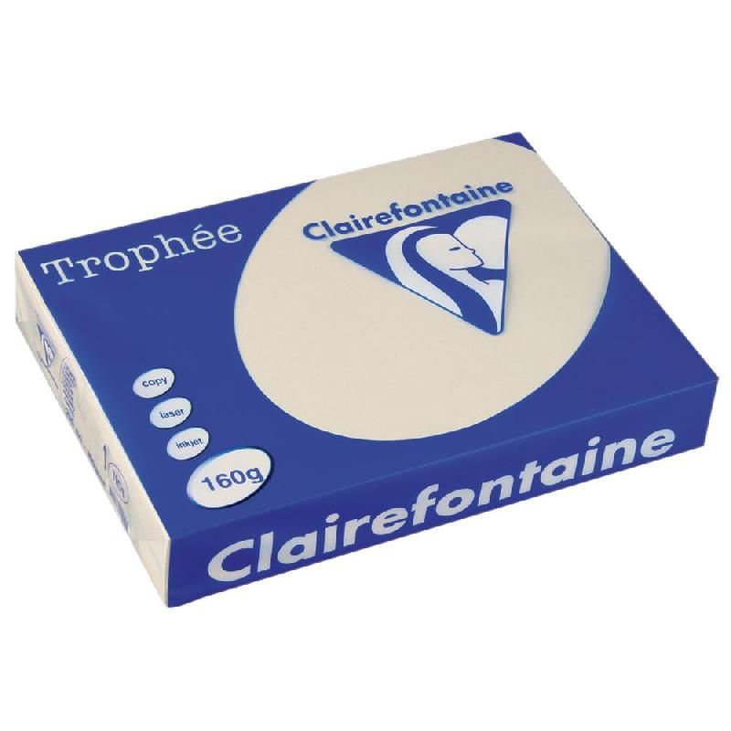 CLAIREFONTAINE PAPIER COULEUR POLYVALENT A4 IVOIRE DE 160 G/M² (PRIX À L'UNITÉ)