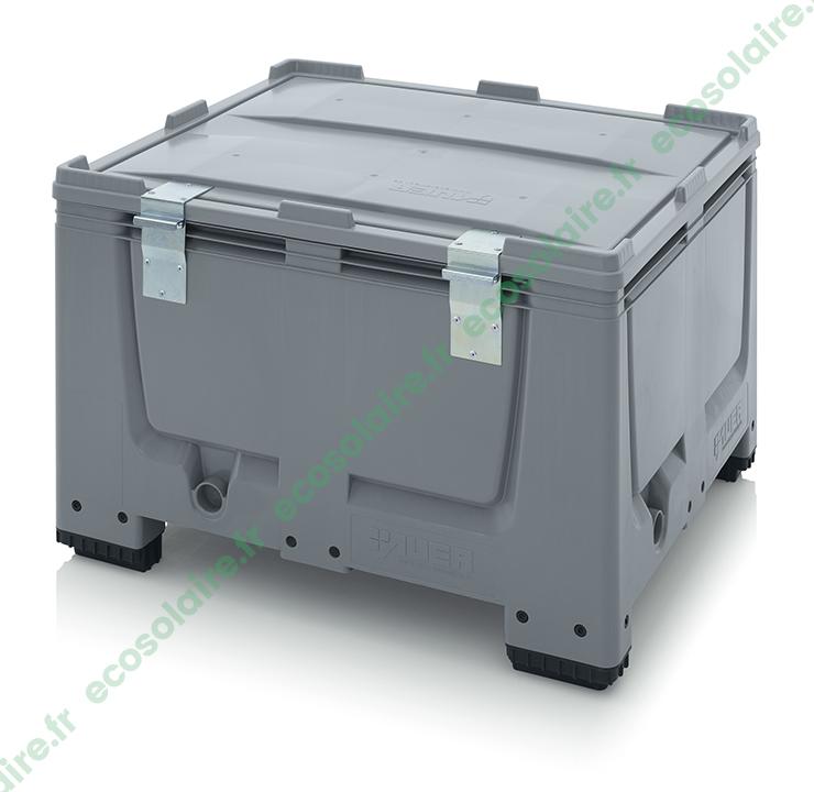 Coffre à batterie en polyéthylène haute densité - 1200x1000x790 mm - Résistant à la corrosion et adapté aux applications industrielles_0