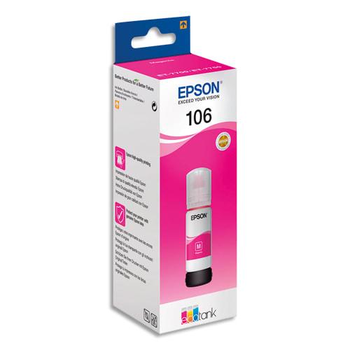 Epson bouteille jet d'encre 106 EcoTank magenta (T00R3) - C13T00R340 - compatible avec EcoTank ET-7700 et séries associées_0