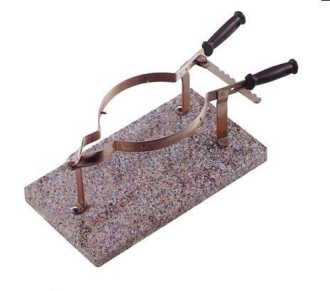 Étau pour mortadella inox - base en granit selon norme H.A.C.C.P. - Made in Italia_0