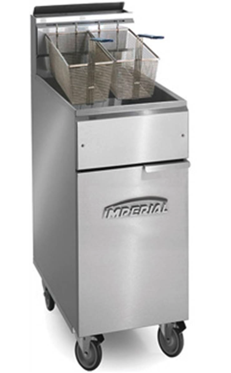 Friteuse gaz à chauffe indirecte - 22L - Inox robuste - 36 kW - Certifiée CE, NSF et CGA_0