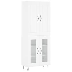 Helloshop26 - Buffet bahut commode armoire meuble de rangement organisateur cuisine salle de séjour salon haut 69,5 x 34 x 180 cm 02_0032674 - 300021_0