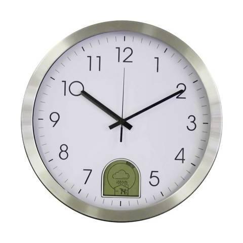 M/étal Orium 11385 Horloge /étanche RC inox/Ø35 DCF INOX 35,5 x 35,5 x 4,5 cm