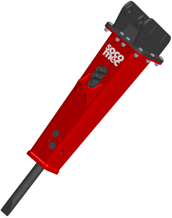 Marteau de démolition monobloc - Moyenne-légère DMS 400 - 900 J - 400 kg_0