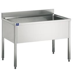 Mastro Plonge Inox Evier Seul avec Dosseret sans Étagère   Gamme 700   Virtus - 0651637697981_0