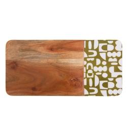 Planche Ohana 35x17 cm -  Vert Rectangle Bois Amadeus 35x17 cm - vert Bois massif 3520071961002_0