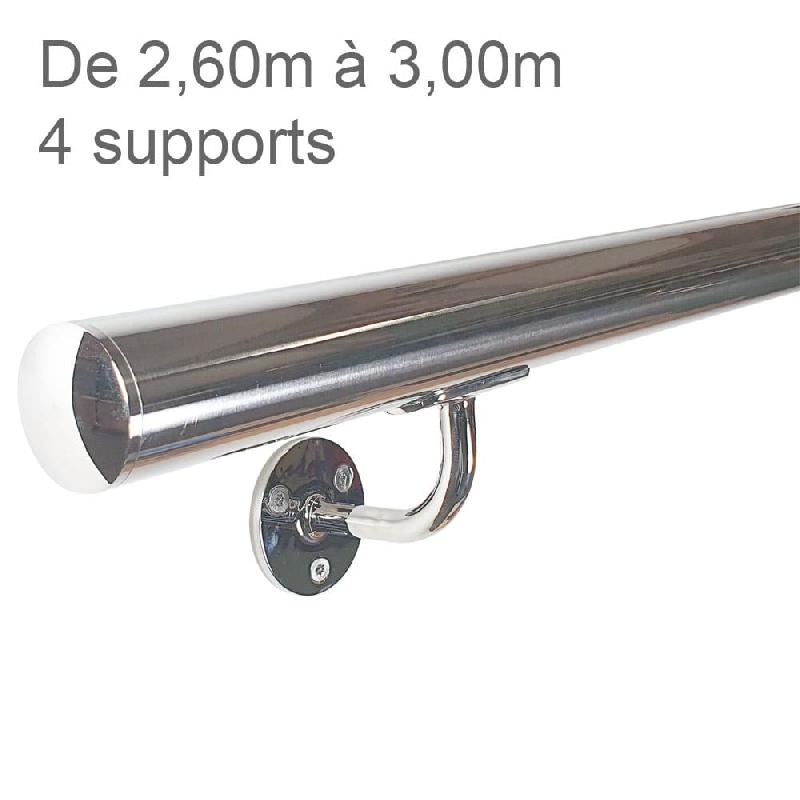 Rampe murale en inox poli - 2m60 à 3m_0