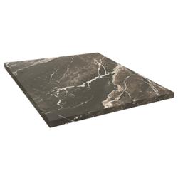 Restootab - Plateau 60x60 decor marbre royal - noir Bois manufacturé PL-6060M-MB.ROY_0