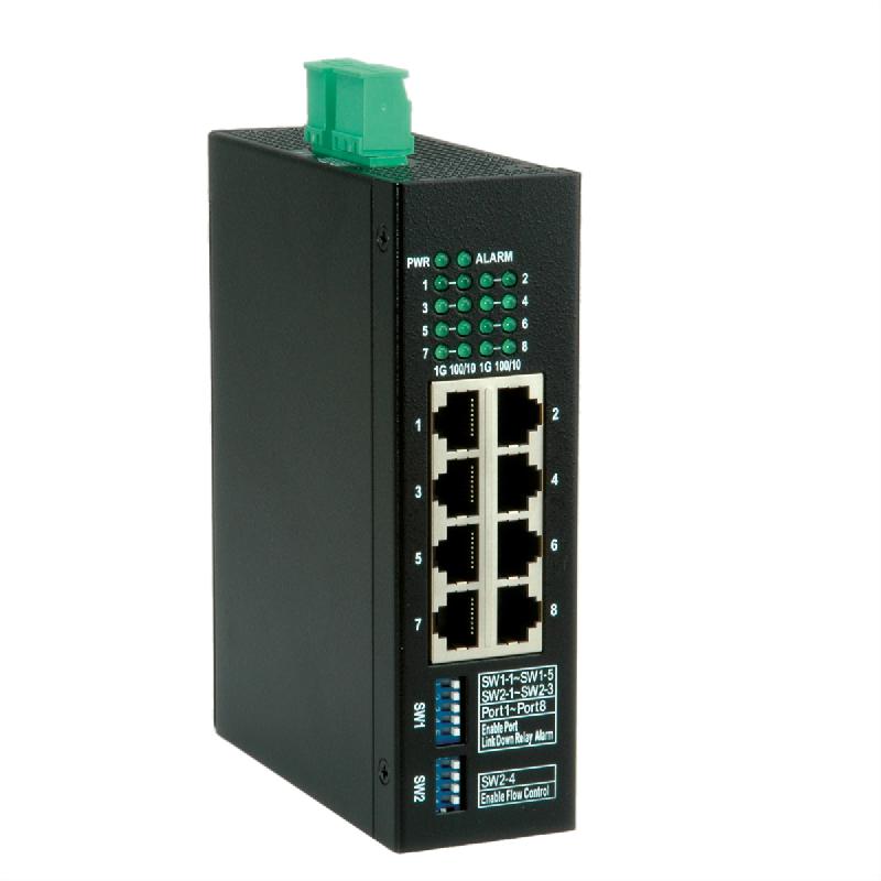 ROLINE Switch Gigabit industriel 8x RJ-45_0