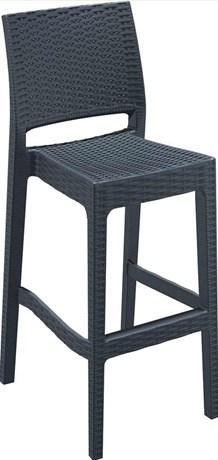 TABOURET DE TERRASSE HAUT INDIANA ANTHRACITE