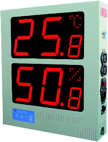 Afficheur Thermo-hygromètre HT5B - Affichage et Enregistrement Température °C et Humidité RH% - Visible à 30 mètres_0
