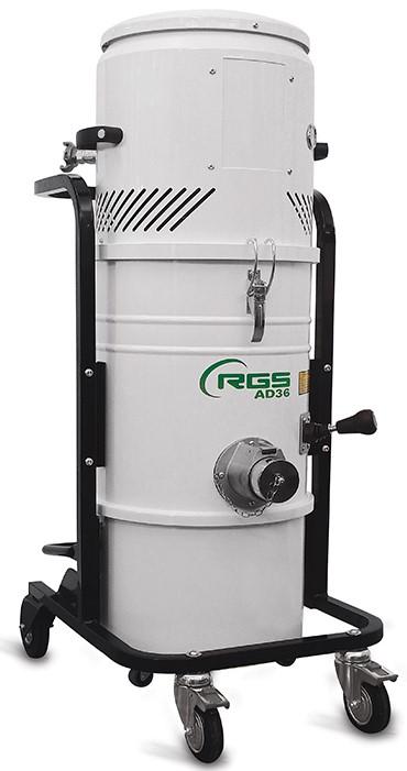 Aspirateur industriel AD 36 - à air comprimé, version ATEX disponible, cuve 25L, filtre étoile_0