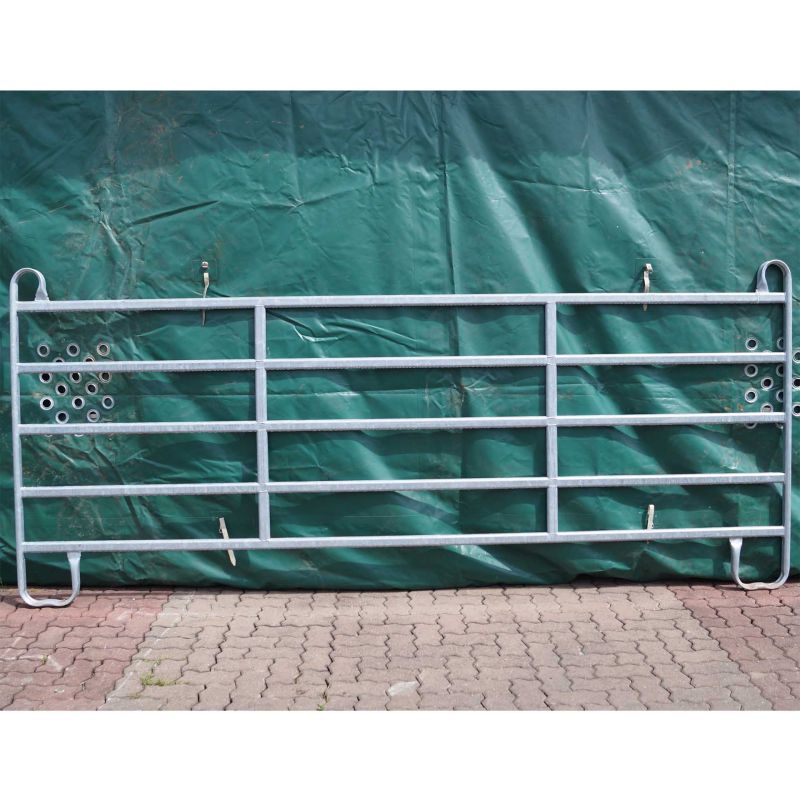 Barrière agricole galvanisée - Hauteur 1m40 - 5 traverses - GE 360/140/5 - 3,6m x 1,4m_0