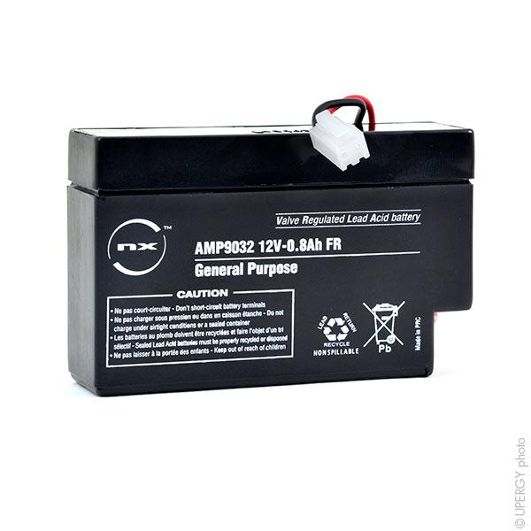 Batterie plomb AGM NX 0.8-12 General Purpose FR - 12V 0.8Ah - Connectique JST - Étanche et fiable_0