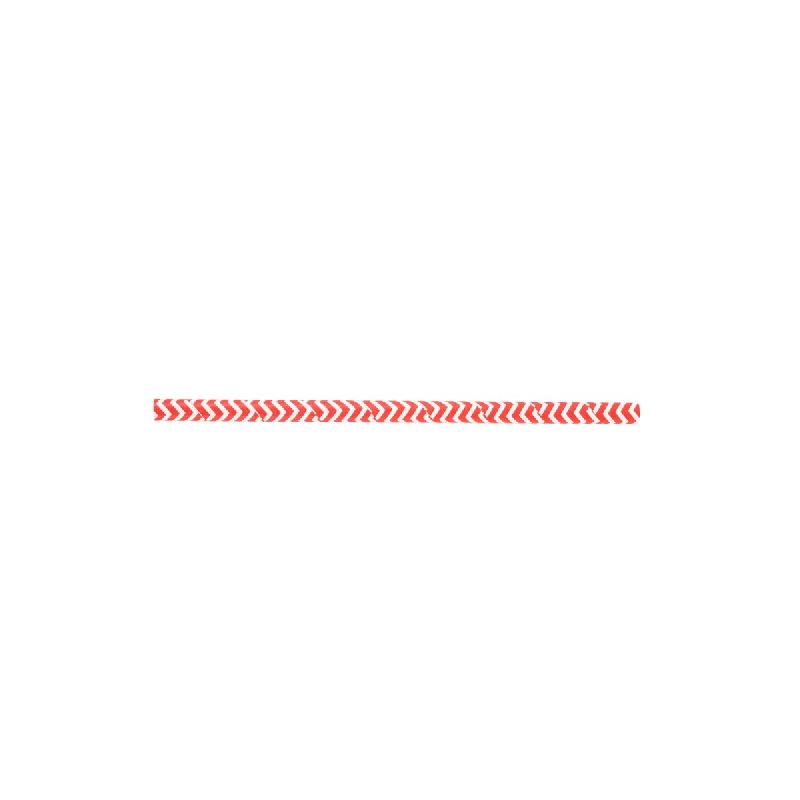 Betik Ecoline – 6000 unités – Paille droite papier rouge et blanc motif vagues – Ø 6 mm x H 20 cm - multicolore en carton 1010386_0