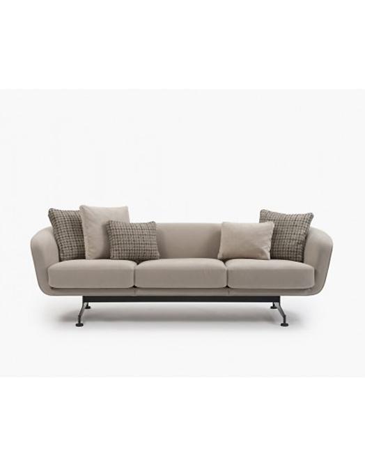 Canapé Betty - Design Piero Lissoni - Deux ou trois places - Disponible en tissus unis ou pied-de-poule_0