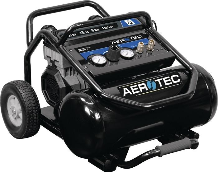 Compresseur Aerotec SUPERTECH Silent - 240 l/min - 8 bar - 1,5 kW - 230 V - 50 Hz - 20 L - sans huile - niveau sonore réduit_0