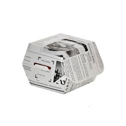 ECOLOMIQUE - 50 Pcs - Boîte burger carton blanc 