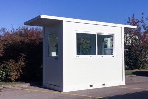 Guérite modulaire avec auvent - Poste de garde traversant_0