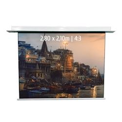 KIMEX Ecran de projection motorisé encastrable 2,80 x 2,10m - Format 4:3 - Wi-Fi - 3700685416338_0
