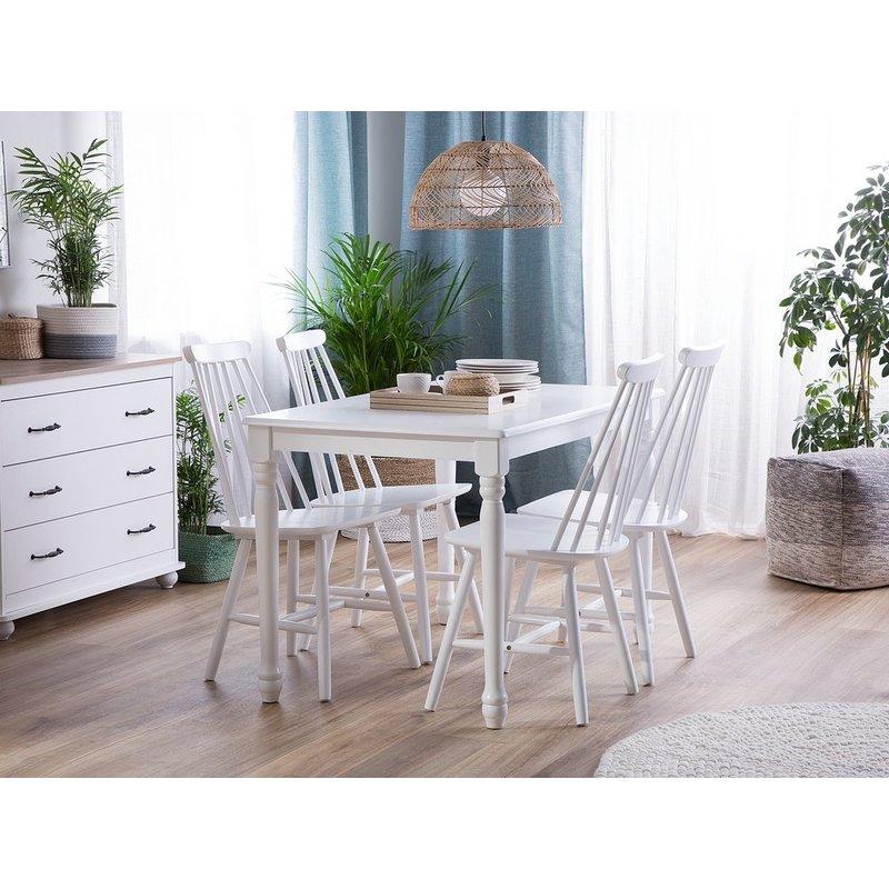 CHAISE DE SALLE À MANGER EN TISSU GRIS ROCKEFELLER BELIANI CHAISE DE SALLE À MANGER EN TISSU GRIS ROCKEFELLER BELIANI