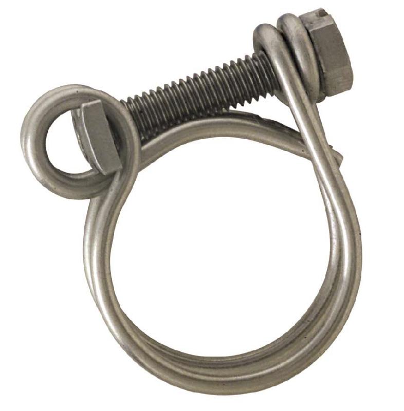 Lot de 2 colliers double fil Boutté - inox, diamètre 30 à 40 mm, garantie 3 ans_0