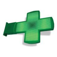 Luci 2560 diodes - enseigne pharmacie - surface éclairée 900 x 900 mm - programmable avec logiciel Smart_0