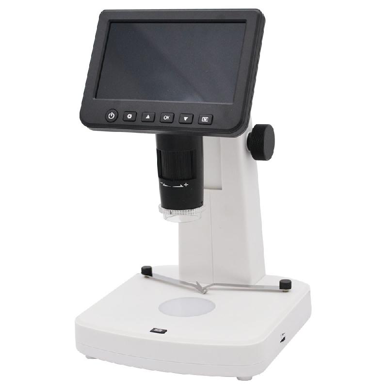 Microscope vidéo LCD avec polarisateur - Grossissement x10 à x300 - Écran 5 pouces IPS - Référence : MCX300_0