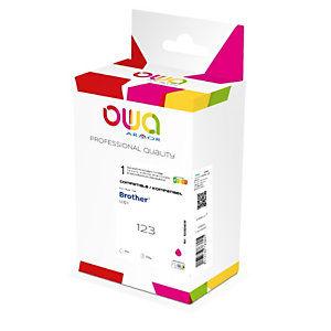 OWA Cartouche d'encre remanufacturée compatible pour Brother LC123 - Magenta_0