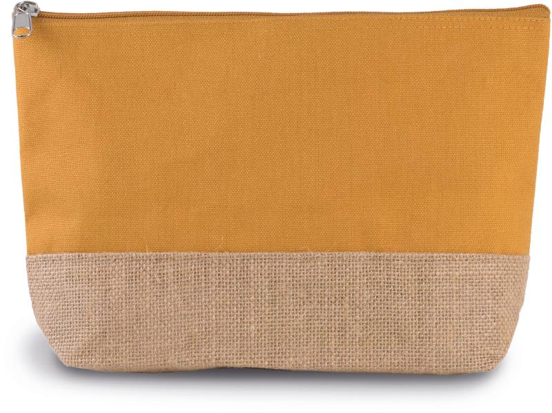 Pochette en toiles de coton et jute - Réf: KI0276 - Marque Kimood - 310 g/m²_0
