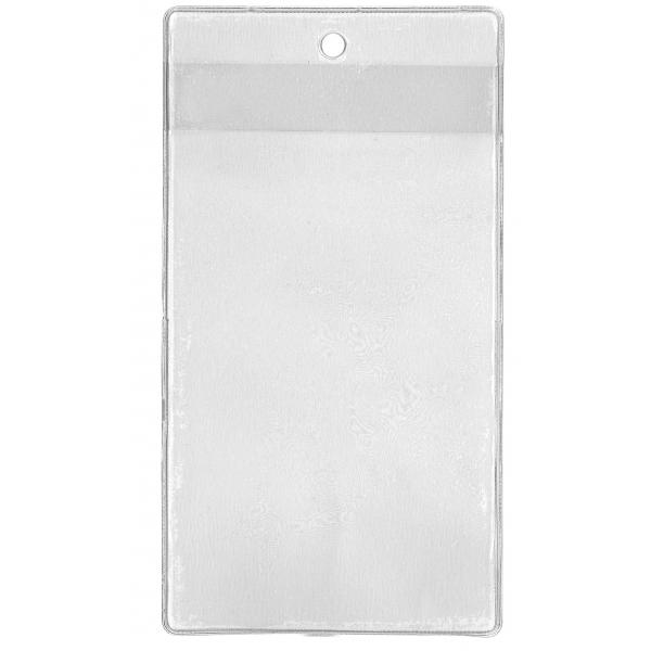 Porte-badge billetterie en vinyle transparent - pour ticket 80 x 135 mm - usage temporaire_0