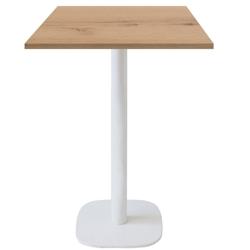 Restootab - Mange-debout 60x60cm - modèle Round blanc chêne delano - marron TB-ROUFF1-6060M-CH.DELA_0